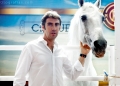 pablo hermoso de mendoza junto a su caballo chicuelo en IFEBA Feria del Caballo y El Toro