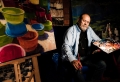 retrato, entrevista, Ramon del arco, pintor, posando en su estudio