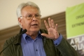 El expresidente del Gobierno Felipe González y el presidente de la Junta de Extremadura, José Antonio Monago, presentacion de Desayunos de la junta de Extremadura, dentro del programa Invest in Extremadura
