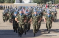 badajoz, base  militar general menacho, despedida tropas mision internacional en el libano, soldados de la ONU