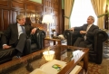 Francisco Javier Fragoso, y el embajador de Alemania en España, Reinhard Silberberg,